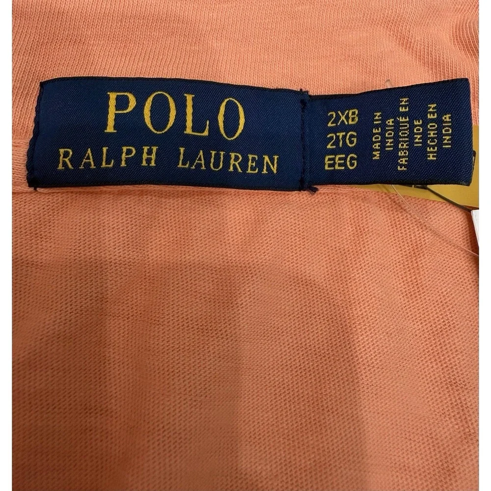 Polo Ralph Lauren Men's Classic Polo Top Orange Size 2XB NWT.